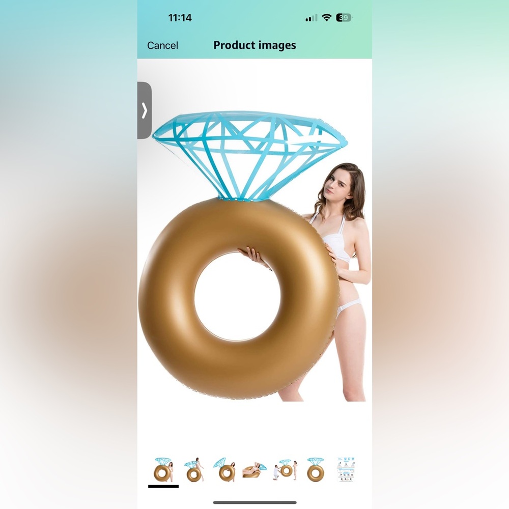 Ring pool floatie